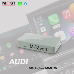 Mr12volt Audi MMI 3G 3G+ CarPlay & AA Interface A8 (4H) DSP OEM Mic Support
