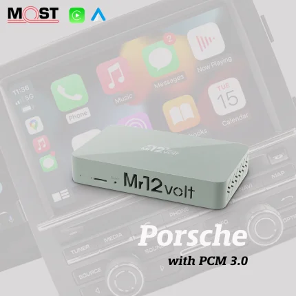 Mr12volt Porsche CarPlay Android Auto w/ DSP + MOST PCM 3.0 MM with integrated mic (NEW VERSION)