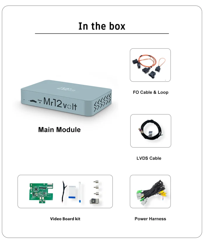 Mr12Volt Jaguar High End Audio MOST Bus CarPlay & AA Interface OEM mic support XF XFR XKR - Image 2